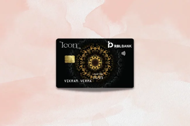 RBL Icon Credit card Image with pink background